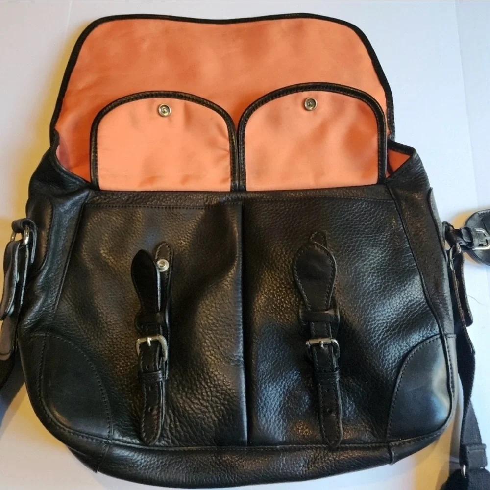 Vintage MULHOLLAND Black Leather Briefcase THE CHALICE 2007 - Picture 4 of 16